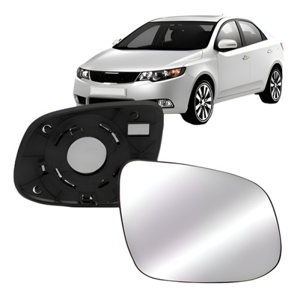 Par Lente Retrovisor Para Kia Cerato 2009 Até 2013