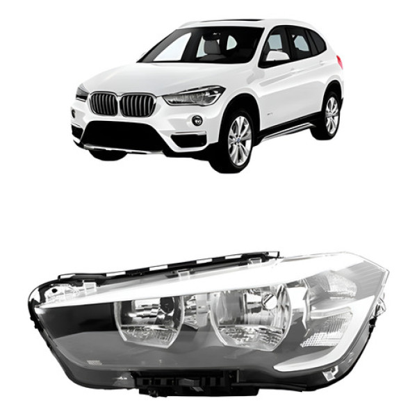Farol Elétrico Bmw X1 C/ Led 2016 A 2019 Esquerdo/motorista