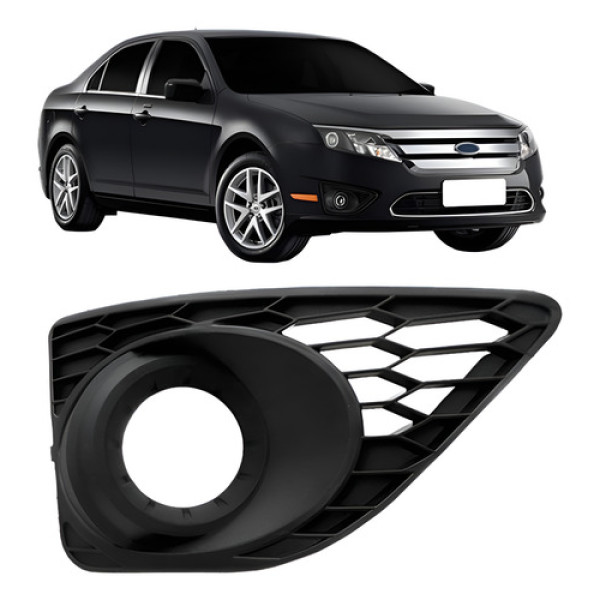 Moldura Grade Milha Fusion 2010-2012 Tela Parachoque - Direito