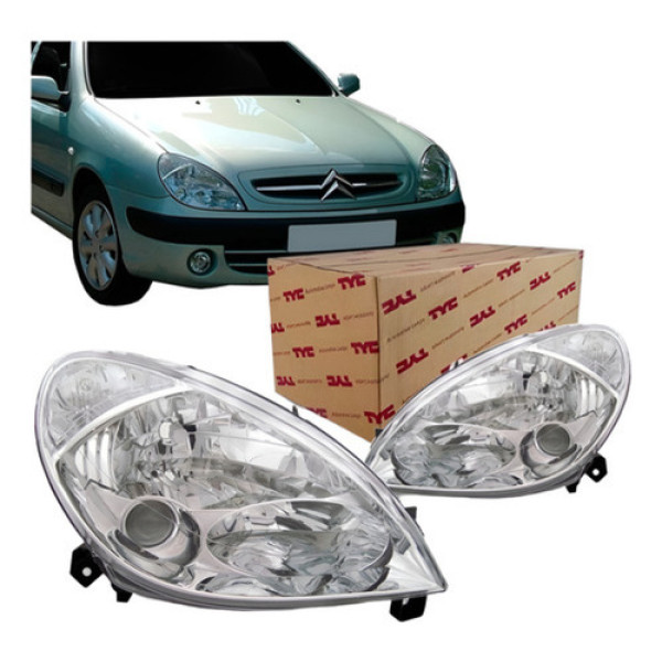 Farol Citroen Xsara Ano 2001 2002 2003 04 2005 2006 Tyc
