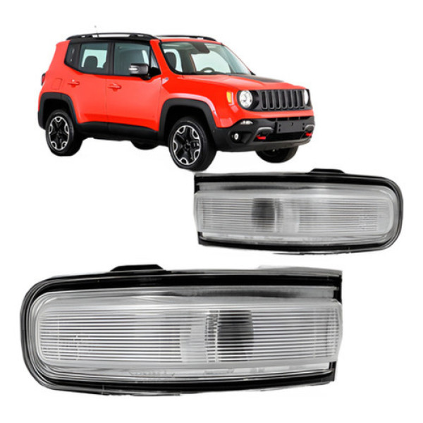 Par Pisca Retrovisor Renegade 2015 2016 17 18 2019 2020 2021