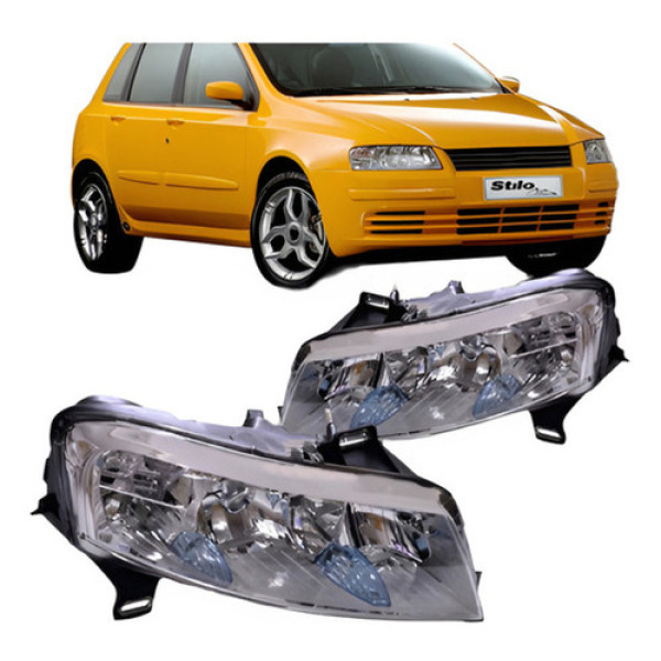 Par Farol Stilo 2002 03 04 05 2006 Elétrico Sem Motor