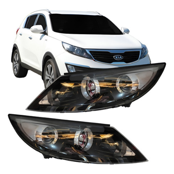 Farol Kia Sportage 2011 2012 2013 2014 Sem Led