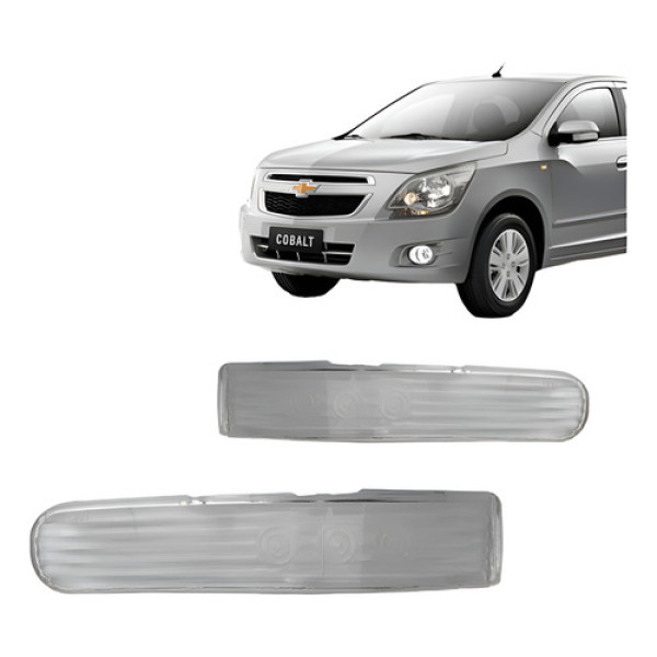 Par Lente Pisca Retrovisor Cobalt 2012 2013 2014 2015 Transparente