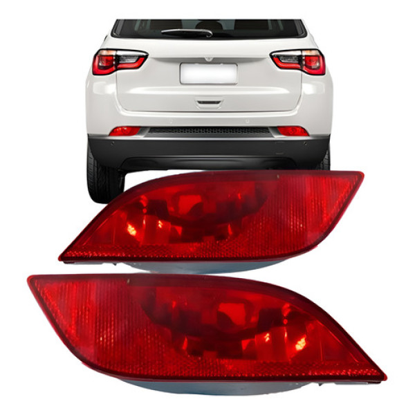 Lanterna Refletor Parachoque Traseiro Compass 2017 2018