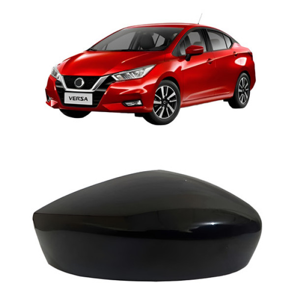 Capa Retrovisor Versa 2020 A 2022 S/ Furo Pisca