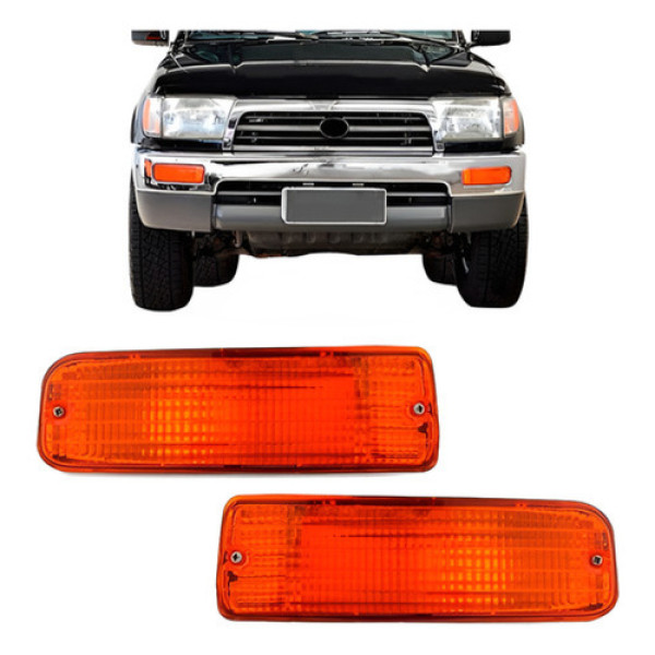 Par Pisca Seta Hilux Âmbar 1999 2000 2001 Modelo Original