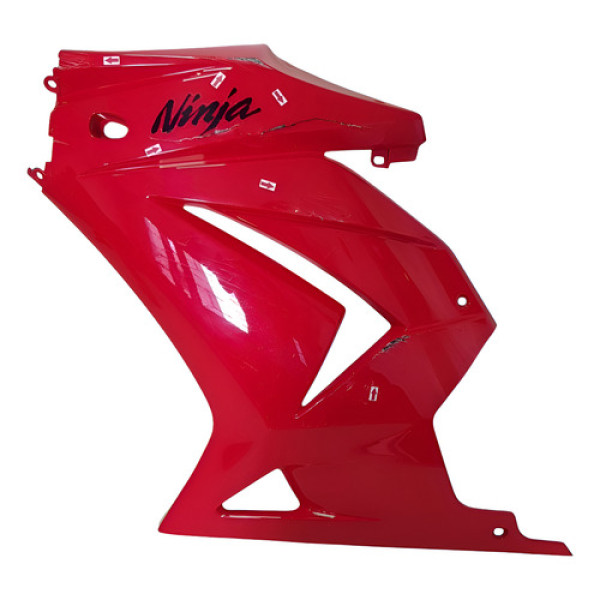 Carenagem Frontal Lateral Esq Ninja 250 09/12 Avaria 54325 Vermelho