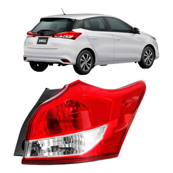 Lanterna Traseira Canto Yaris 2018 2019 2020 Hatch