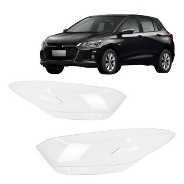 Par Lente Farol Para Chevrolet Onix 2020 A 2024