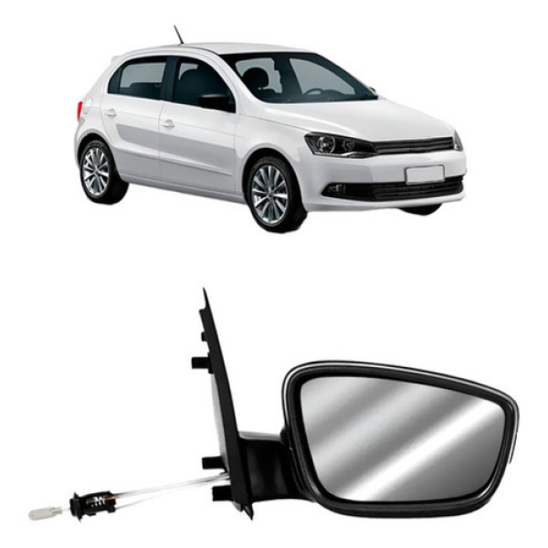 Retrovisor Gol G6 2013 A 2016 Texturizado C/ Controle