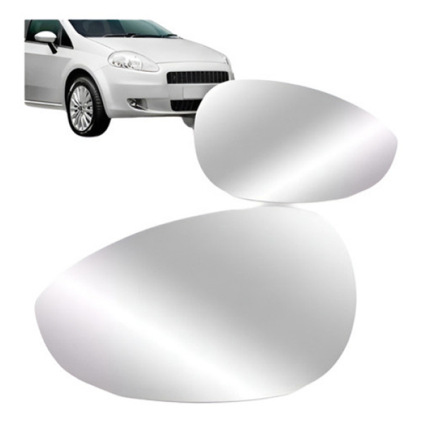 Par Lente Retrovisor Punto 07 08 09 10 11 12 13 14 15 16 17