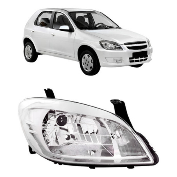 Farol Celta Prisma 2007 2008 2009 2010 A 2012 Cromado