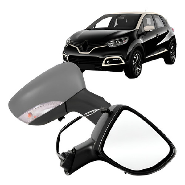 Par Retrovisor Captur 2017 A 2021 Eletrico Termico Com Pisca