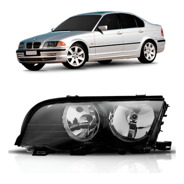 Farol Bmw S3 1998 1999 2000 2001 Regulagem Elétrica