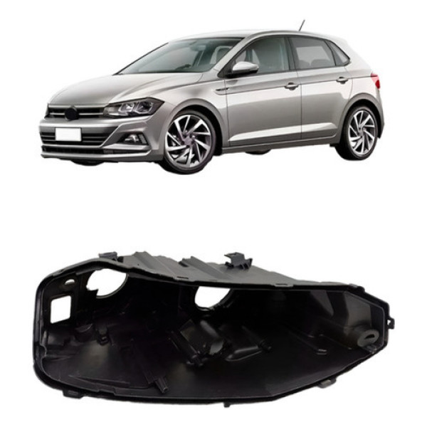 Carcaça Farol Vw Polo 2018 2019 2020 2021 2022