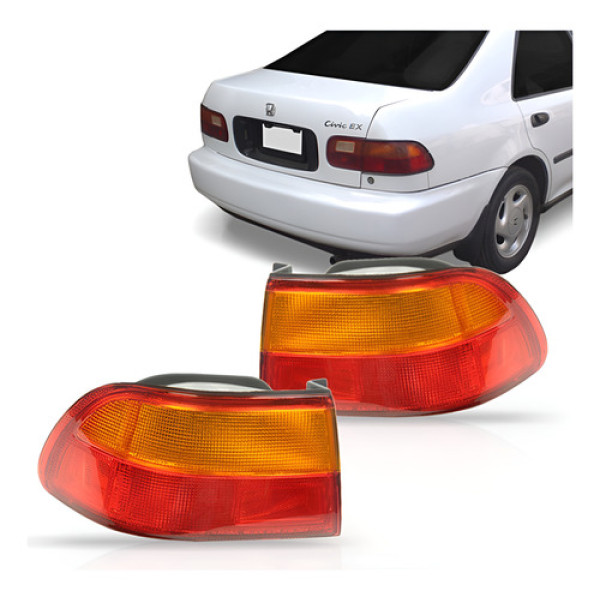 Lanterna Traseira Honda Civic- 92 93 94 95 Canto