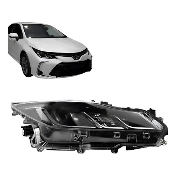 Farol Corolla Gli Xei 2020 A 23 Elétrico Com Led Tyc Direito Direito/passageiro