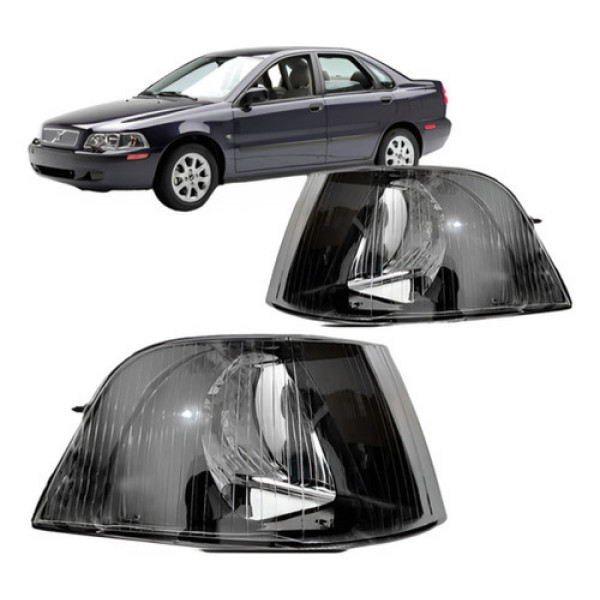 Par Pisca Volvo S40 V40 2001 2002 2003 2004 Lente Fume