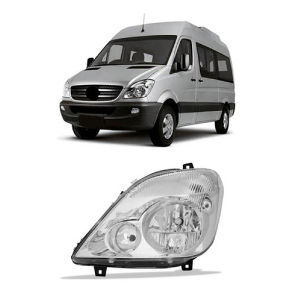 Farol Sprinter 2012 A 2018 Eletrico Sem Auxiliar Com Motor