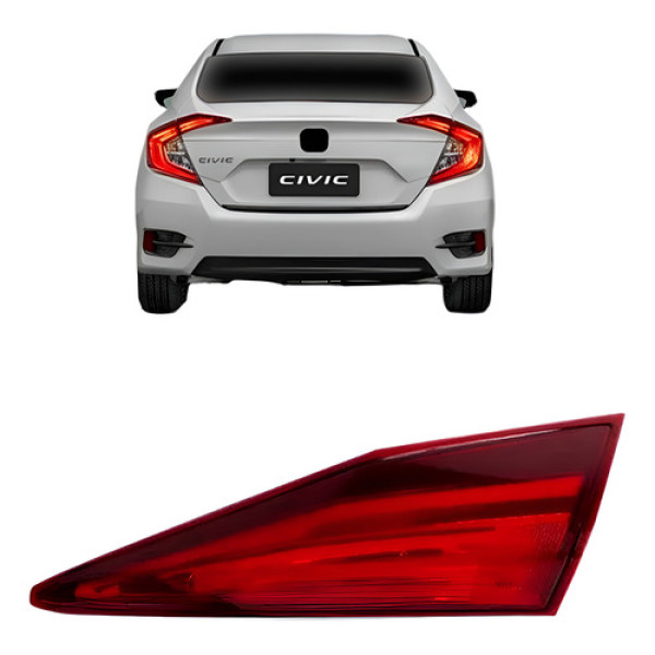 Lanterna Traseira Civic 2016 2017 2018 Com Led Mala