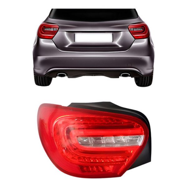Lanterna Traseira Mercedes A200 2013 2014 2015 Com Led