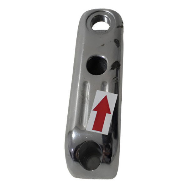 Suporte Pedaleira Mata Cachorro Harley Detalhes 57092 Prateado