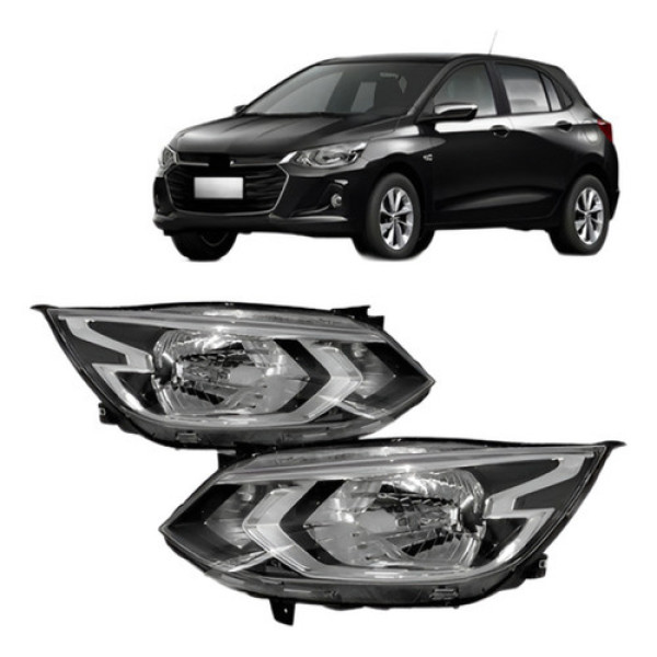 Par Farol Para Chevrolet Onix 2020 2021 2022 2023 Eletrico