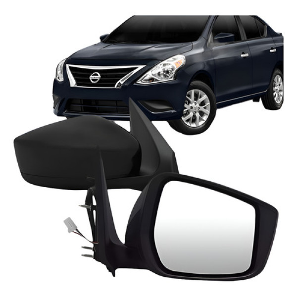 Retrovisor Versa 2015 2016 2017 2018 Eletrico Sem Pisca