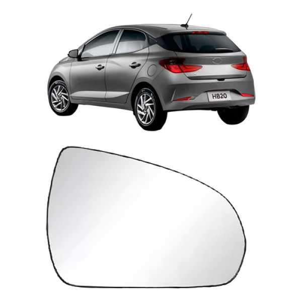 Lente Subconjunto Retrovisor Hb20 2020 A 2022