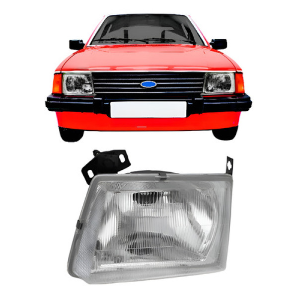 Farol Dianteiro Escort 1984 1985 1986 Cromado