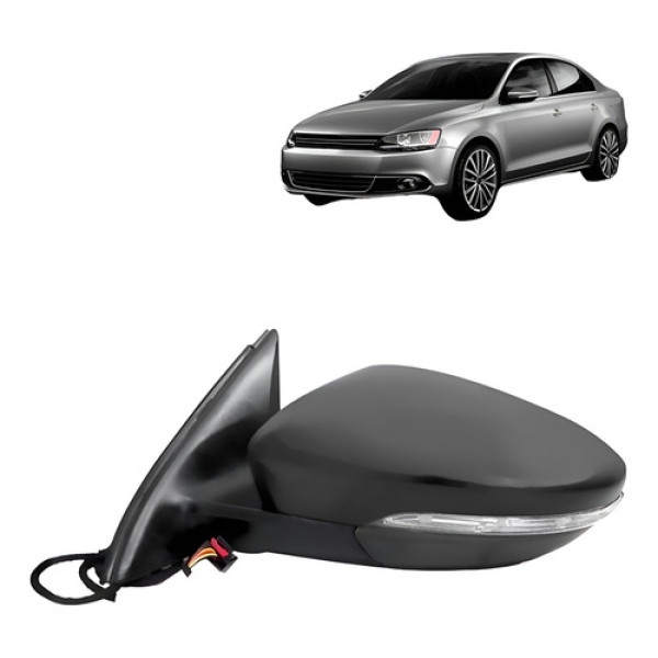 Retrovisor Jetta Trendline Tsi 2011 A 2018 Eletrico C/ Pisca