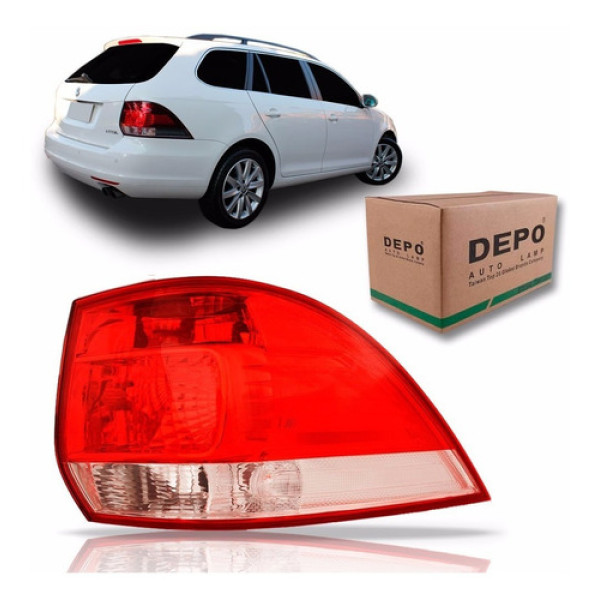 Lanterna Jetta Variant Perua Sw Direito 2009 2010 2011 Depo Direito/passageiro Vermelho