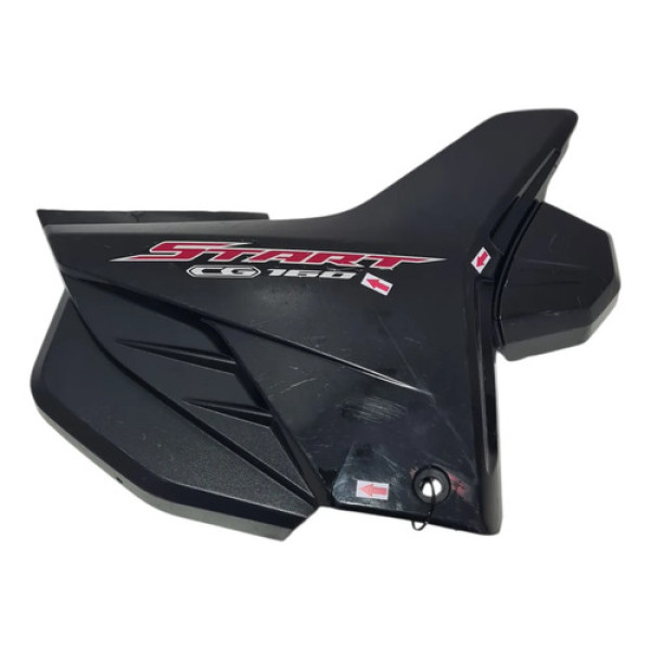 Tampa Lateral Dir Honda Start Cg 160 22-24 Orig C/det 61393 Preto