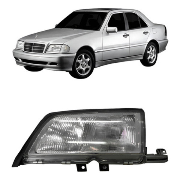Farol Para Mercedes C220 1997 1998 1999 2000 Esquerdo/motorista