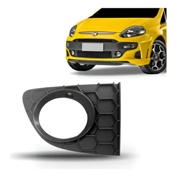 Moldura Farol Milha Punto 2013 14 15 2016 Colmeia Com Furo