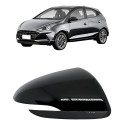 Capa Retrovisor Hb20 2020 A 2022 C/ Furo Pisca Preta