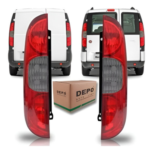 Lanterna Traseira Fume Doblo 09 A 21 Fiorino 14 A 25 Depo