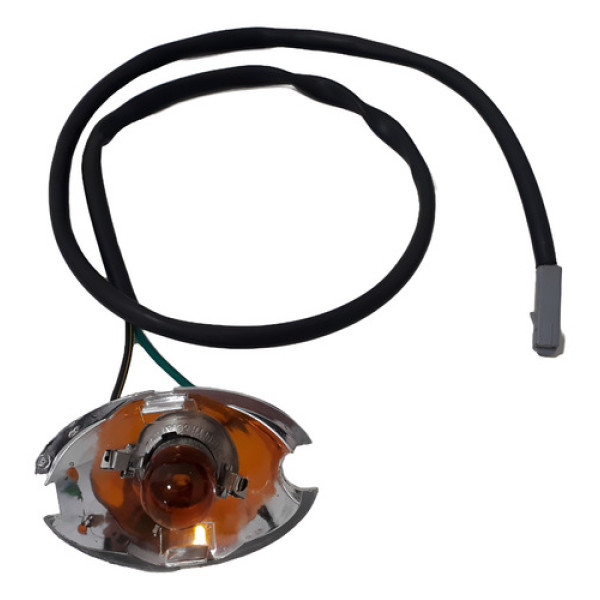 Chicote Carcaça Interna Pisca Traseiro Vulcan 650 Orig 59940 Prateado