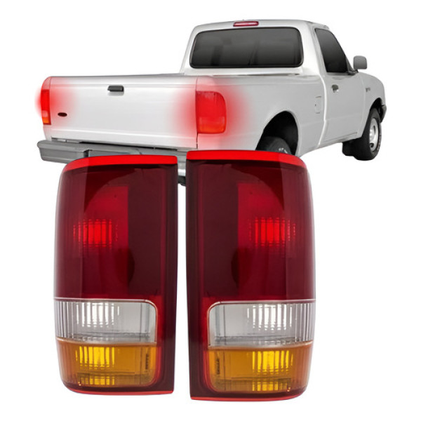 Par Lanterna Traseira Ford Ranger 1993 94 95 96 97 Tricolor