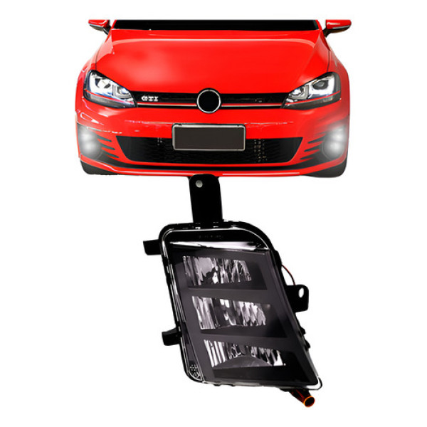 Farol Milha Auxiliar Golf Gti 2014 2015 2016 2017 C/led
