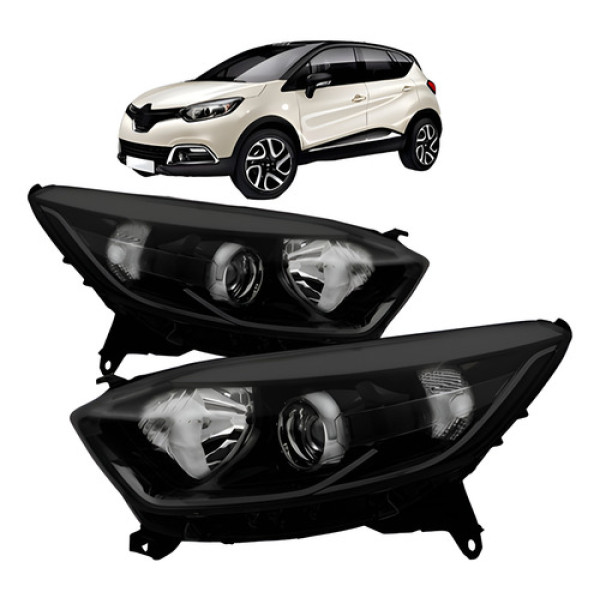 Par Farol Captur 2017 2018 2019 Eletrico Com Friso Preto