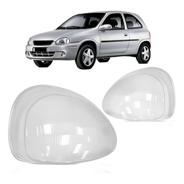 Jogo Lente Farol Chevrolet Corsa 1994 1995 1996 1997 1998 19