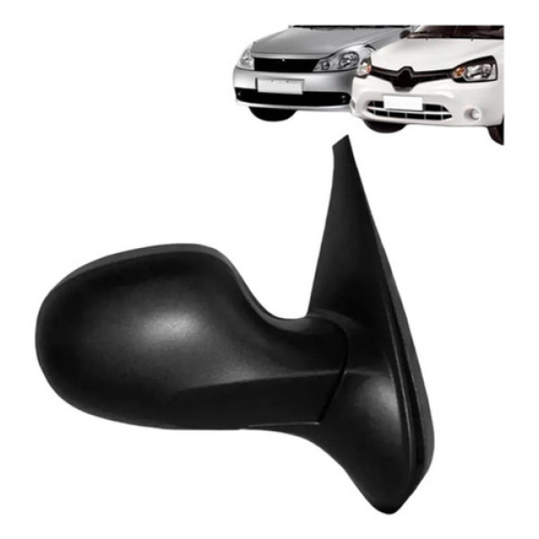 Retrovisor Clio 2012 2014 2015 2016 C/ Capa Texturizada