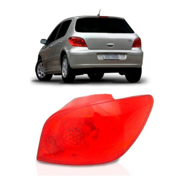 Lanterna Traseira Peugeot 307 2007 08 09 10 11 2012 Hatch