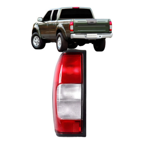 Lanterna Para Nissan Frontier Bicolor Ré Cristal 2003 A 2007