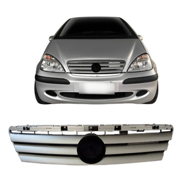 Grade Radiador Mercedes Benz Classe A 1997 Á 2006 Cinza Cinza
