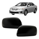 Par Capa Retrovisor Corolla 2008 A 2012 S/ Furo Preto Liso