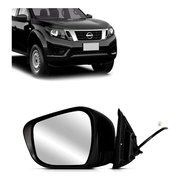 Retrovisor Frontier 2017 2018 2019 Eletrico Capa Texturizada