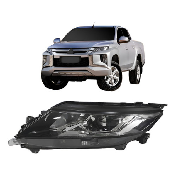 Farol L200 Triton 2020 2021 2022 Elétrico Com Motor